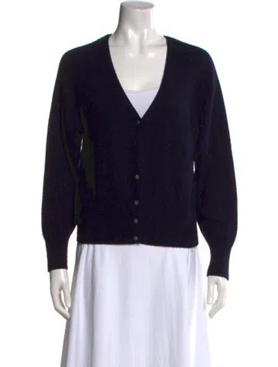 Pre-owned Vince Wool V-neck Sweater In Black