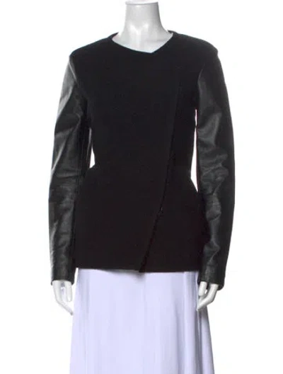 Pre-owned Vince Wool V-neck Sweater In Black