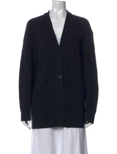 Pre-owned Vince Wool V-neck Sweater In Black