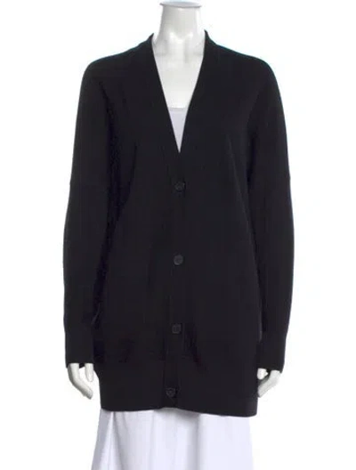 Pre-owned Vince Wool V-neck Sweater In Black