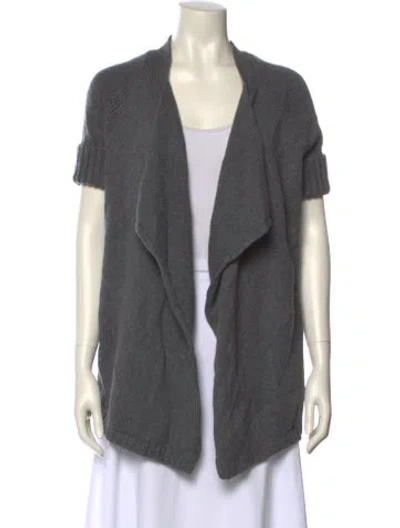Pre-owned Vince Wool V-neck Sweater In Gray
