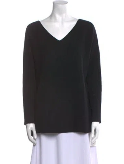 Pre-owned Vince Wool V-neck Sweater In Gray