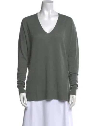 Pre-owned Vince Wool V-neck Sweater In Gray