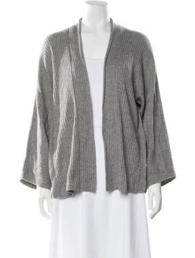 Pre-owned Vince Wool V-neck Sweater In Gray