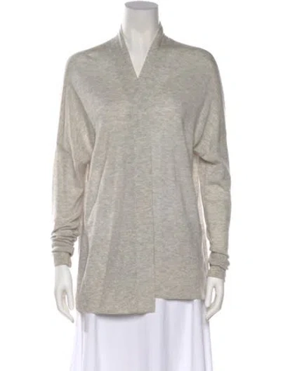 Pre-owned Vince Wool V-neck Sweater In Gray