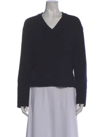 Pre-owned Vince Wool V-neck Sweater In Gray