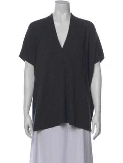 Pre-owned Vince Wool V-neck Sweater In Gray