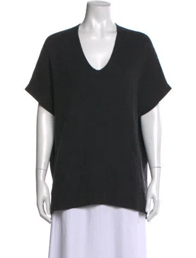 Pre-owned Vince Wool V-neck Sweater In Gray