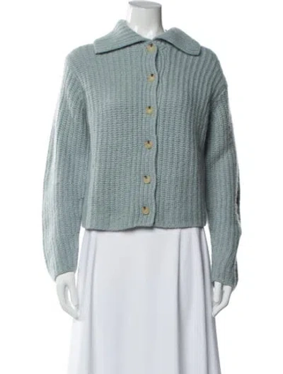 Pre-owned Vince Wool V-neck Sweater In Green