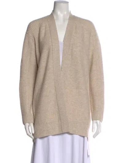 Pre-owned Vince Wool V-neck Sweater In Neutral