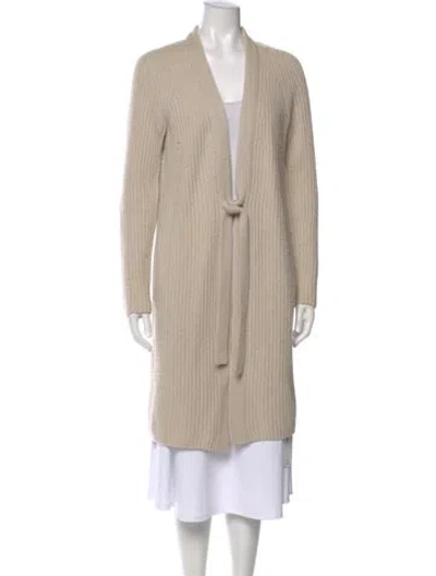 Pre-owned Vince Wool V-neck Sweater In Neutral
