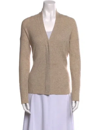Pre-owned Vince Wool V-neck Sweater In Neutral