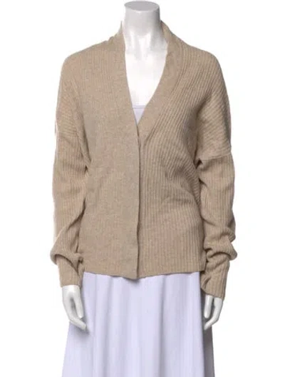 Pre-owned Vince Wool V-neck Sweater In Neutral