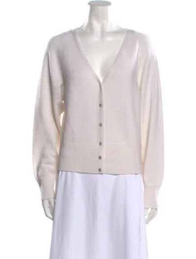 Pre-owned Vince Wool V-neck Sweater In Neutral