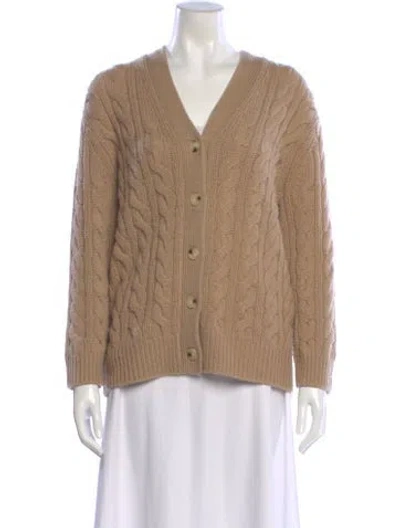 Pre-owned Vince Wool V-neck Sweater In Neutral