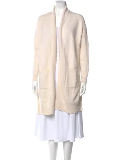 Pre-owned Vince Wool V-neck Sweater In Neutral