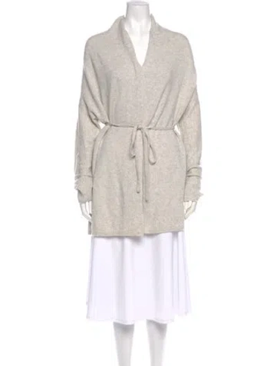 Pre-owned Vince Wool V-neck Sweater In Neutral