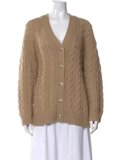 Pre-owned Vince Wool V-neck Sweater In Neutral