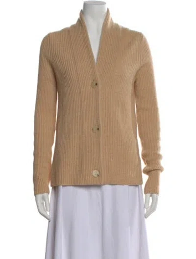 Pre-owned Vince Wool V-neck Sweater In Neutral