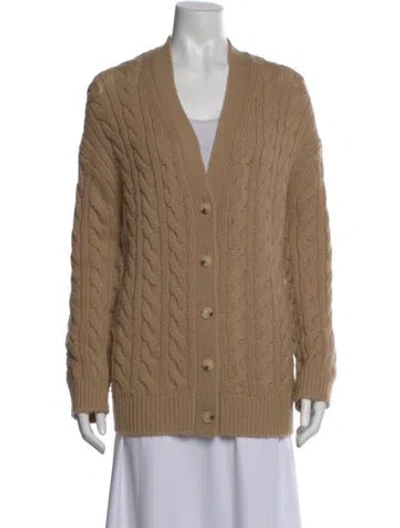 Pre-owned Vince Wool V-neck Sweater In Neutral