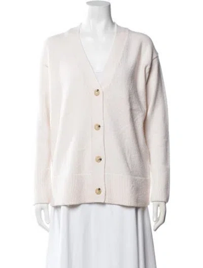 Pre-owned Vince Wool V-neck Sweater In Neutral
