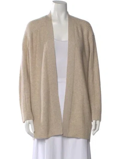 Pre-owned Vince Wool V-neck Sweater In Neutrals