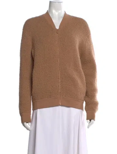 Pre-owned Vince Wool V-neck Sweater In Neutrals