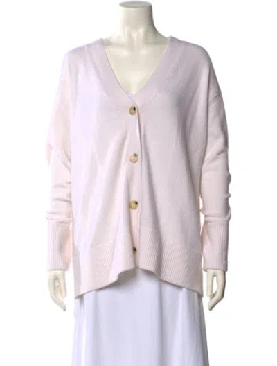 Pre-owned Vince Wool V-neck Sweater In Pink