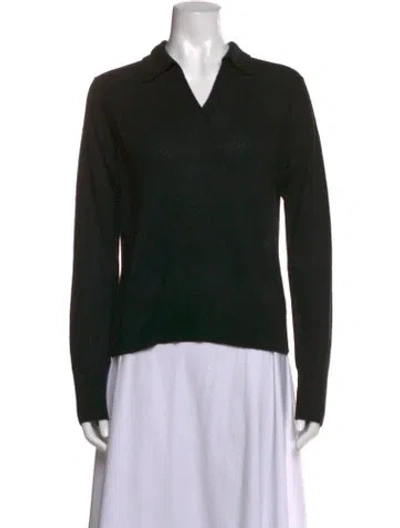 Pre-owned Vince Wool V-neck Sweater W/ Tags In Black