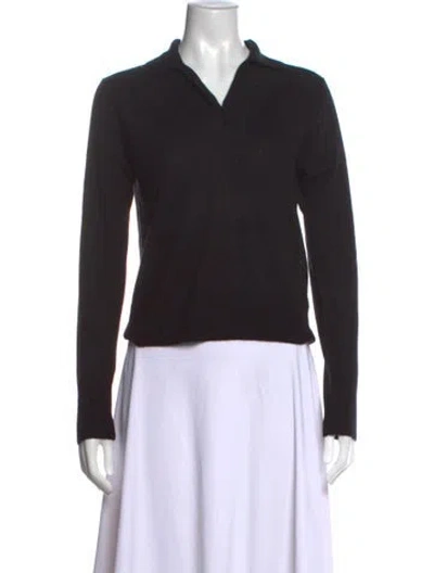 Pre-owned Vince Wool V-neck Sweater W/ Tags In Blue