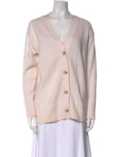 Pre-owned Vince Wool V-neck Sweater W/ Tags In Neutral