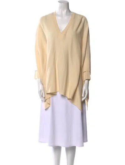 Pre-owned Vince Wool V-neck Sweater W/ Tags In Neutral
