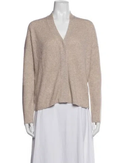 Pre-owned Vince Wool V-neck Sweater W/ Tags In Purple