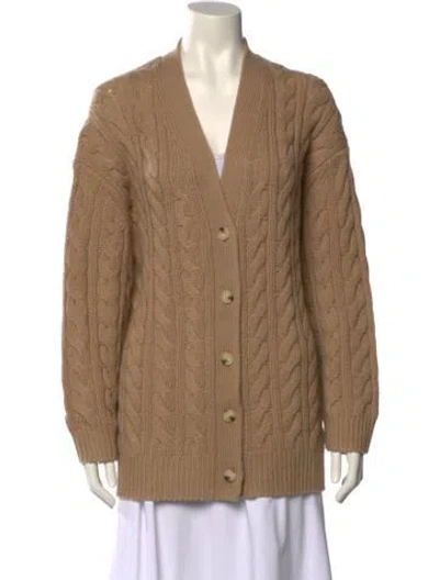 Pre-owned Vince Wool V-neck Sweater In Yellow