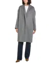 Vince Wool-blend Long Coat In Multi