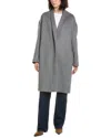 Vince Wool-blend Long Coat In Multi