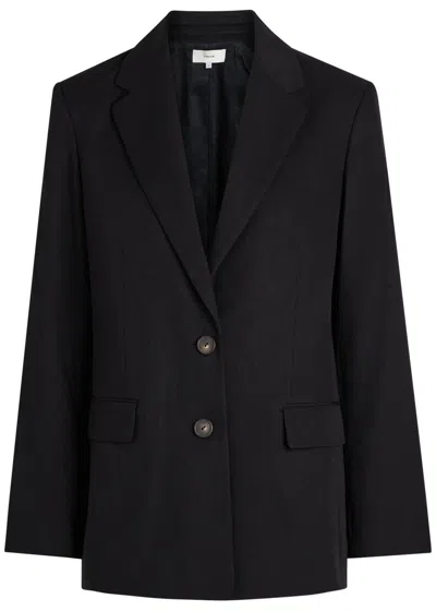 Vince Woven Blazer In Black