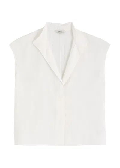 Vince Woven Blouse In White
