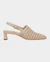 Vince Eris Slingback Pump In Birch Sand Beige Leather