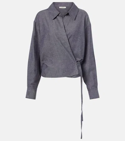 VINCE WRAP BLOUSE