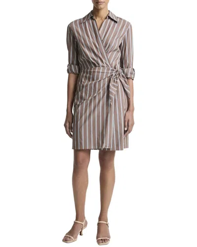 Vince Wrap Dress In Multi