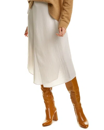 Vince Wrap Skirt In White