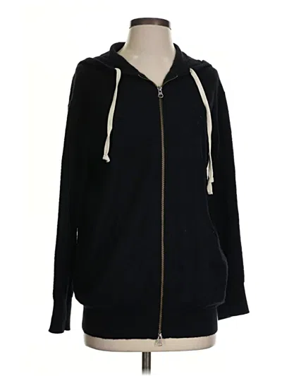 Pre-owned Vince Zip Up Hoodie In Black