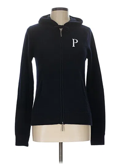 Pre-owned Vince Zip Up Hoodie In Black