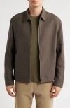 Vince Zip-up Jacket In Brown
