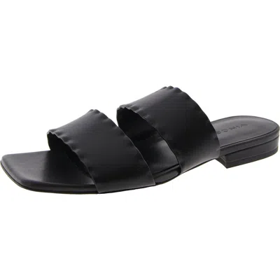 Vince Zofi Mafalda Womens Slip On Open Toe Slide Sandals In Black