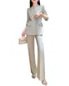 Vincent 2pc Blazer & Pant Set In Neutral