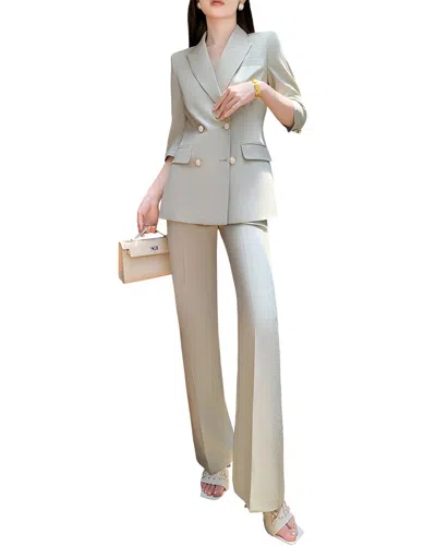 Vincent 2pc Blazer & Pant Set In Neutral