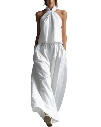 Vincent 2pc Top & Pant Set In White