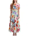 Vincent 2pc Top & Skirt Set In Multi